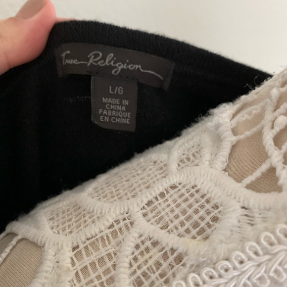 True religion cashmere top sz L - Picture 2 of 6